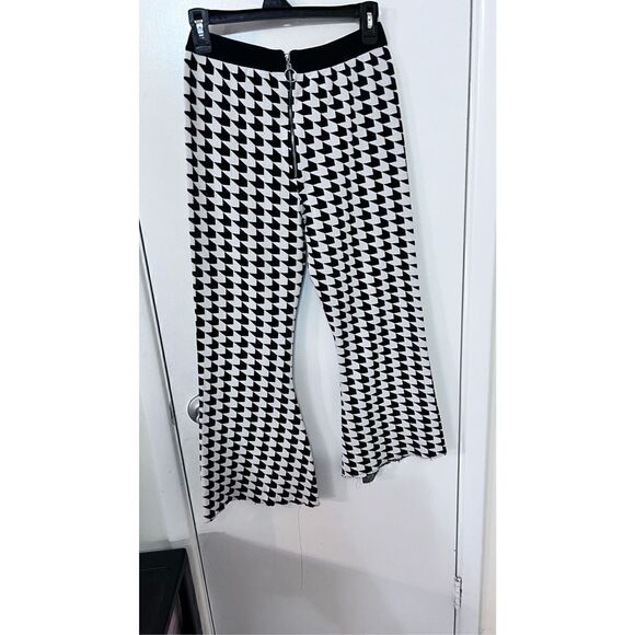 GOOD TIME USA HOUNDSTOOTH BACK ZIP PANTS WOMENS SIZE M - Picture 6 of 12